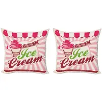 Abakuhaus EIS Kussenhoes – 2x40x40 cm – Dubbelzijdig bedrukt – Hot Pink