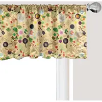 Abakuhaus Groentegordijnvalletje, Gourmet Voedselgordijnvalletje voor Keuken en Slaapkamer met Tunnelzoom, 137 cm x 45 cm, Multicolor