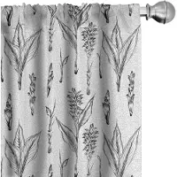Abakuhaus – 2x 75x245 cm Voorhangen – Microvezel – Grijs/Wit