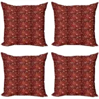 Abakuhaus Kussenhoes – Set 4×50×50 cm – Dubbelzijdig – Multicolor