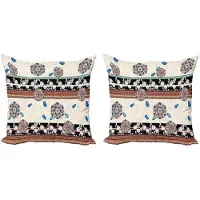 Abakuhaus Kussenhoes Set 2x50x50 cm – Dubbelzijdig bedrukt – Multicolor bloemen