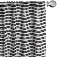 Abakuhaus Gestreepte gordijnen – 2x75x175 cm – microvezel, halfdonker