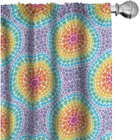 Abakuhaus Geometrische Gordijnen – 2x75x175 cm – Microvezel – Veelkleurig