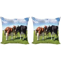Abakuhaus – Kussenhoes Vee Set – 2x 40x40 cm – Dubbelzijdig digitaal