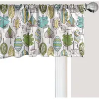 Abakuhaus Bloemenpatroon Raamvalletje, Gordijnvalletje voor Keuken en Slaapkamer met Tunnelzoom, 137 cm x 30 cm, Multicolor