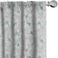 Abakuhaus Wiese – 2x75x225 cm – Microvezel – halfdonkerend – Pale Seafoam & Lichtgrijs