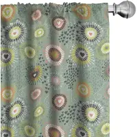 Abakuhaus Geometrische gordijnen – 2x75x245 cm – Mikrofaser