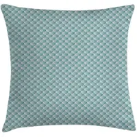 Abakuhaus Kussenhoes Squama-Squares – 40x40 cm – Dubbelzijdig bedrukt, neutraal teal-blauw