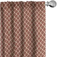 Abakuhaus Gordijnen – Geometrisch – 2x75x175 cm – Donker Oranje Bruin
