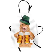 Abakuhaus Kookschort – Kattenmuts – Beige/Groen, Verstelbare Hals