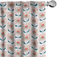 Abakuhaus 1970 Gordijnen – Set van 2 panelen 75x175 cm – Microvezel, veelkleurig