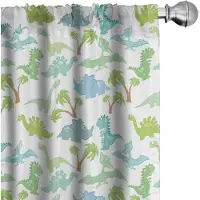Abakuhaus Velociraptor gordijnen – 2×75x225 cm – veelkleurig – kinderkamer