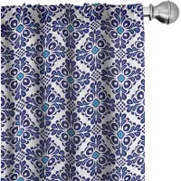 Abakuhaus Gordijnen – 2-delige set 75x175 cm – Microvezel, halfdonker, geometrisch