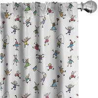 Abakuhaus – Kindergordijnset 2-delig 75x175 cm – Microvezel, Meerkleurig