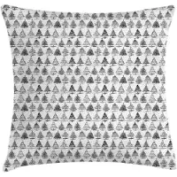 Abakuhaus Kussensloop - Kussenhoes - Monochroom Silvester Design – Dubbelzijdig, 45x45 cm