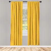 Abakuhaus Pop-Art Gordijnen – 2x75x175 cm – Vintage Dots Marigoldkleur