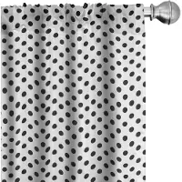 Abakuhaus – Retro gordijnen – 2x75x225 cm – microvezel – kolengrijs