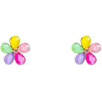Go Dutch Label Oorknoppen Flower Stud Rainbow