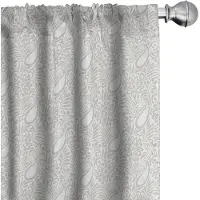 Abakuhaus Paisley Gordijnen – 2x75x245 cm – Microvezel – Grijs/Wit