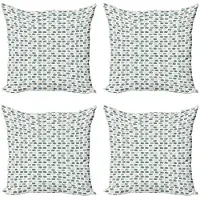 Abakuhaus Vis Kussenhoes – 4x50x50 cm – Veelkleurig, Dubbelzijdig