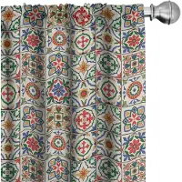 Abakuhaus Marokkaanse gordijnen – 2x75×245 cm – multicolor, microvezel