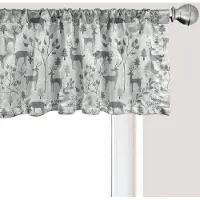 Abakuhaus Kerstgordijnvalletje, Gordijnvalletje voor Keuken en Slaapkamer met Tunnelzoom, 137 cm x 30 cm, Stofgrijs Licht Taupe