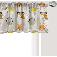 Abakuhaus Kleuterschool Raamvalletje, Gordijnvalletje voor Keuken en Slaapkamer Decoratie met Tunnelzoom, 137 cm x 30 cm, Multicolor