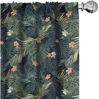 Abakuhaus Palme Voorhangen – 2x75x175 cm – microvezel – multikleur