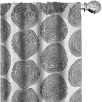 Abakuhaus Gordijnen – Doodlekunst – zwart-wit – 2x75x225 cm