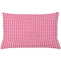 Abakuhaus Kussenhoes – Geometrisch Rhombus-Argyle – 65x40 cm – Roze/Blush