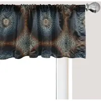 Abakuhaus Mandala raamvalletje, gordijnvalletje voor keuken en slaapkamer met tunnelzoom, 137 cm x 30 cm, meerkleurig