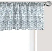 Abakuhaus Raamvalletje met pijlmotief, gordijnvalletje voor keuken en slaapkamer met tunnelzoom, 137 cm x 30 cm, Cadet Blue Deep Sky Blue