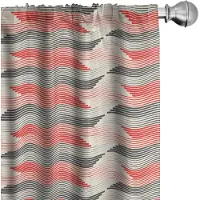 Abakuhaus Gordijnen – Geometrisch Rasterpatroon – 2x75x175 cm – Koksgrijs