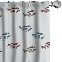 Abakuhaus Autos Voorhangen – 2x75x225 cm – Mikrofaser, blauwbruin