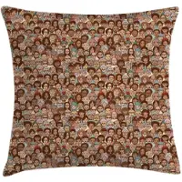 Abakuhaus Gekritzel-kussenhoes – Dubbelzijdig bedrukt – 40x40 cm – Meerkleurig