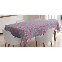 Abakuhaus Roze stippen tafellaken – Satijn – 140×200 cm – Roze, bleekroze
