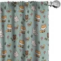Abakuhaus – 2x Gordijnpaneel – Microfiber – Halfschaduw 75x245 cm