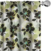 Abakuhaus Gordijnen – 2x 75x175 cm – microvezel – halfdonker – koksgrijs multicolor