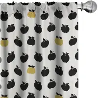 Abakuhaus Voorhangen – Appelfruit Motief – 2x75x245 cm – Mikrofaser