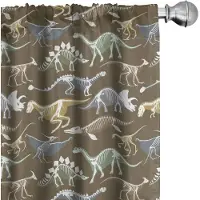 Abakuhaus Dinosaurussen – 2-delig, 150 x 245 cm – microvezel, donkerend