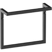 Brauer Handdoekbeugel model B 35 gunmetal geborsteld