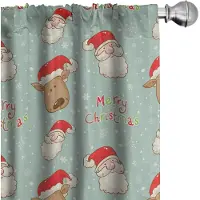 Abakuhaus – Sankt Deer wijnoogst gordijnen – 2x75x225 cm – microvezel