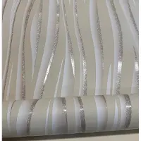 UGEPA E81407 Vinyl Behang met Glitter – Landelijk & Trendy – Vanille Kleur – Luxe Wandbekleding