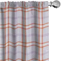 Abakuhaus – 2x75x175 cm gordijnen – microvezel – lavendel/verbrande Siena