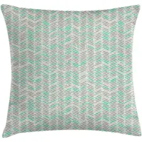 Abakuhaus Kussenhoes Chevron Grijs 40x40 cm – Dubbelzijdig bedrukt, Rits
