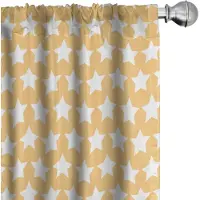Abakuhaus – 2x75x245 cm Gordijnen – Abrikozen-crème – microvezel, halfverduisterend