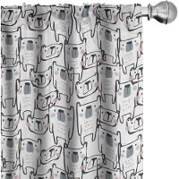 Abakuhaus Gordijnen – 2-delige set 75x245 cm – microvezel multikleurig