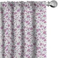 Abakuhaus Magnolia Gordijnen – 2x75x175 cm – microvezel – halfverduisterend – amandelgroen/purpurrood
