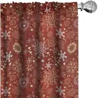 Abakuhaus Sneeuwvlokken Voorhangen – 2x75x225 cm – Microvezel