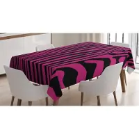 Abakuhaus Tafelkleed – Zebraprint roze – 140x170 cm – Wasbaar, kleurvast